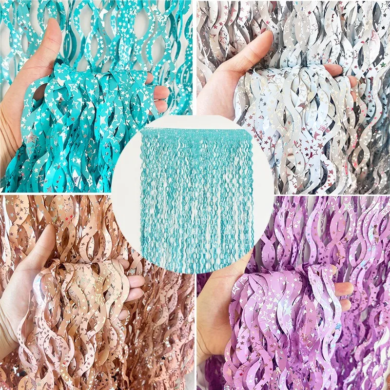 1X2M Star Colorful Rain Tinsel - Tinsel Garland Decoration reseña y precio
