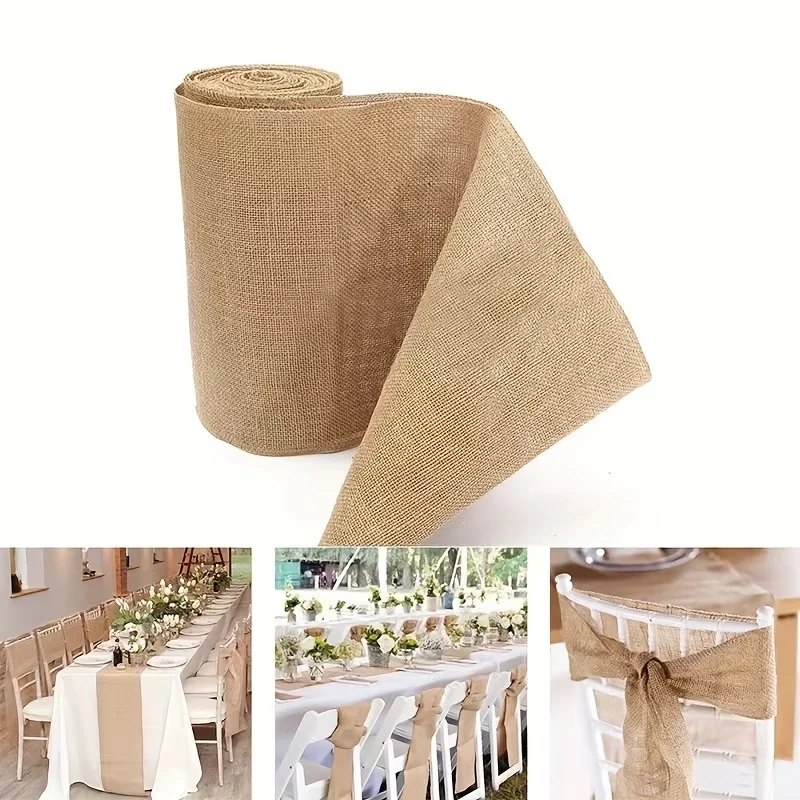 Natural Beige Burlap Roll 30cm - Christmas Table Runner reseña y precio