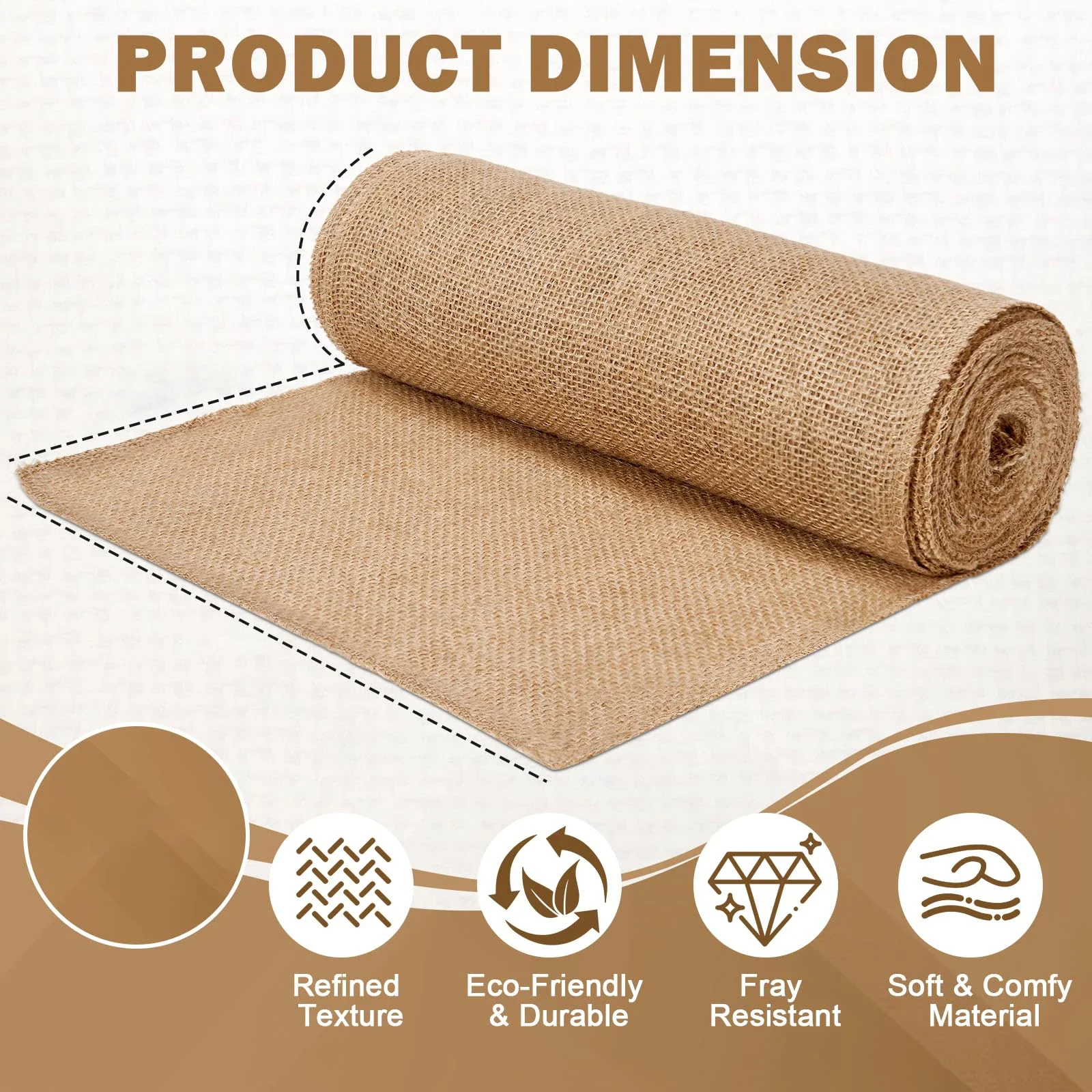 Natural Beige Burlap Roll 30cm - Christmas Table Runner reseña y precio