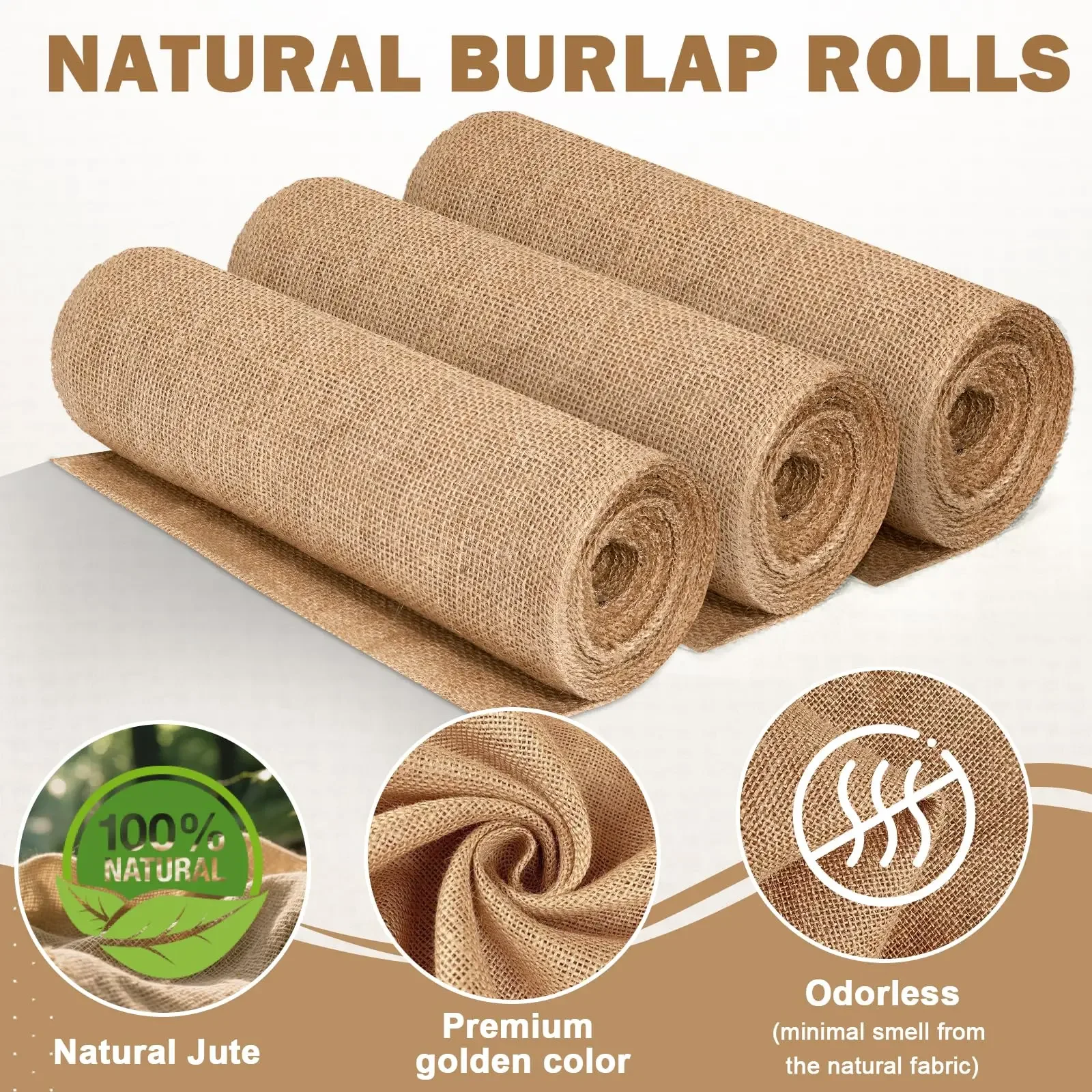 Natural Beige Burlap Roll 30cm - Christmas Table Runner reseña y precio
