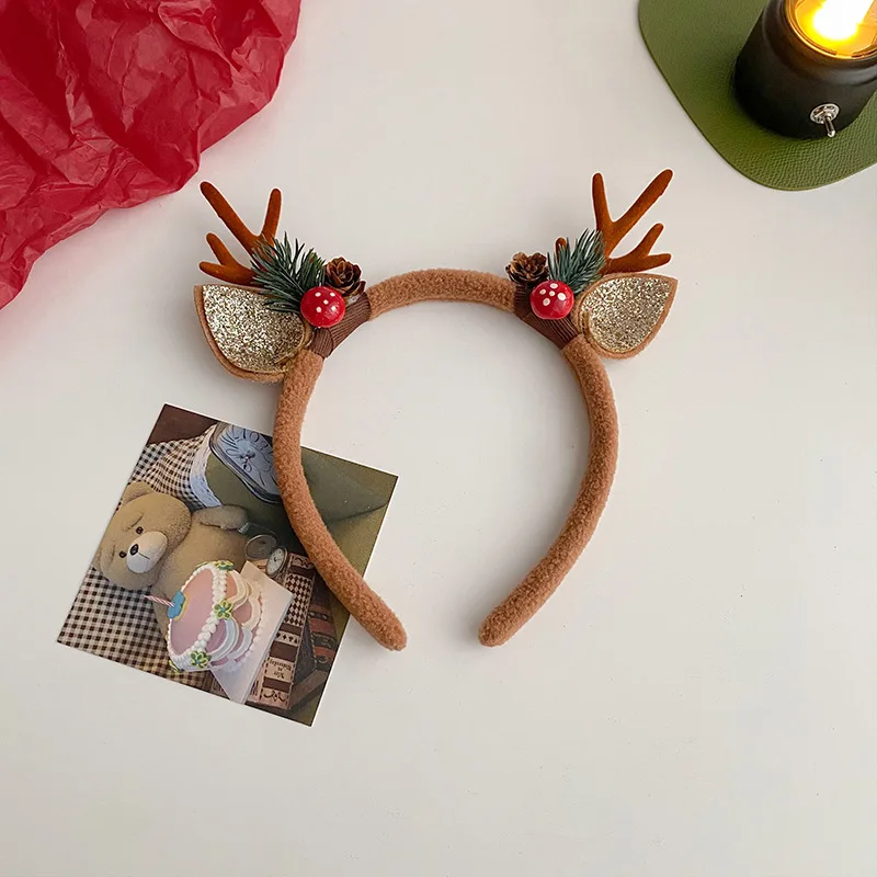 Christmas Headband Reindeer An - Reindeer Antlers Headband reseña y precio