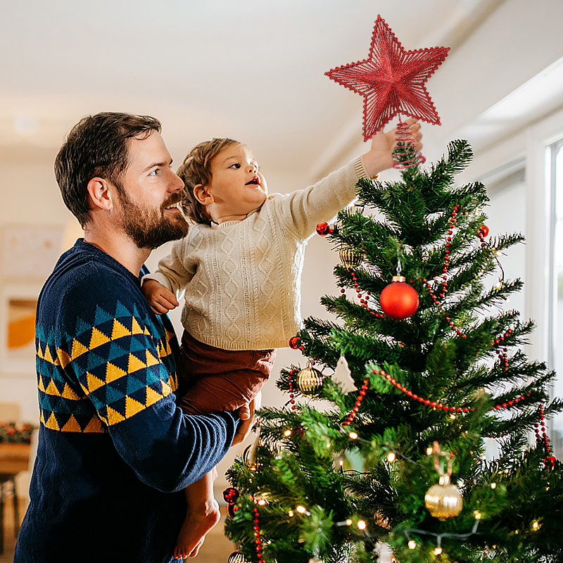 22cm Glitter Christmas Tree To - Star Tree Topper reseña y precio