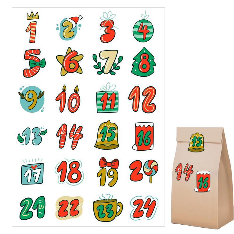 Merry Christmas Stickers Adven - Advent Calendar Gift reseña y precio