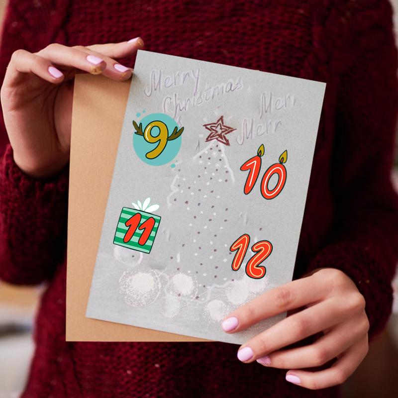 Merry Christmas Stickers Adven - Advent Calendar Gift reseña y precio