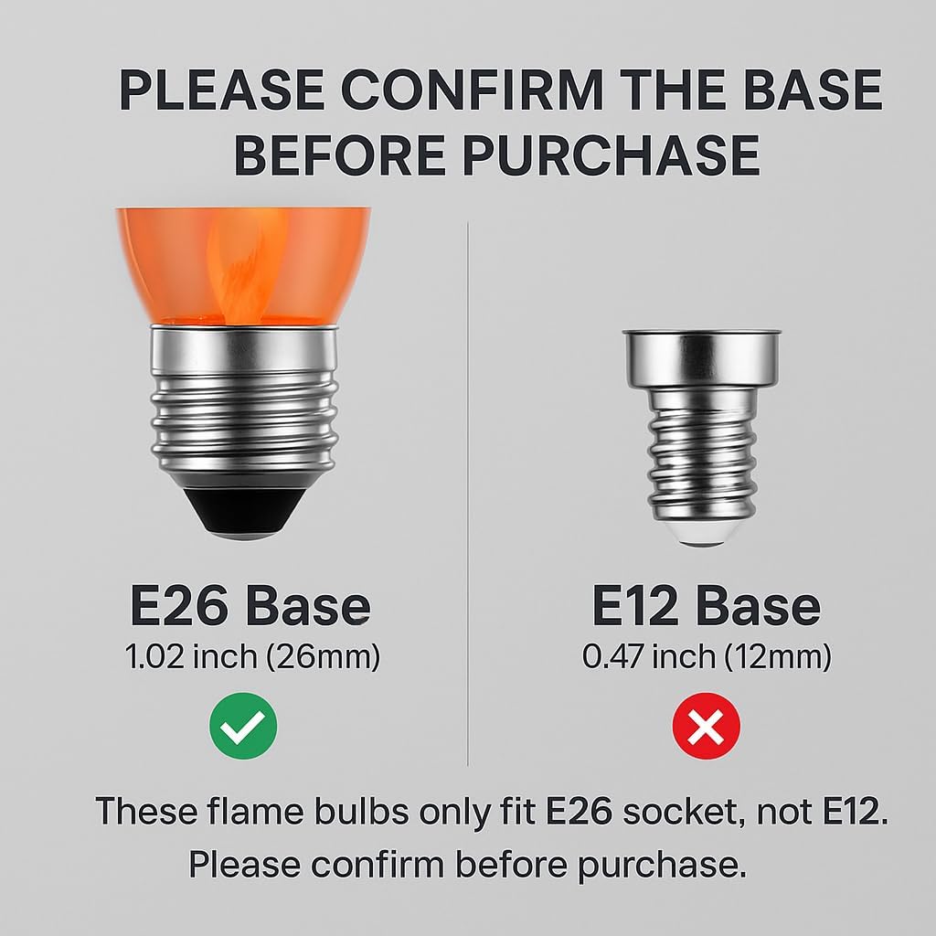 E26 Flame Light Bulbs, Flicker - Christmas Lights Outdoor reseña y precio