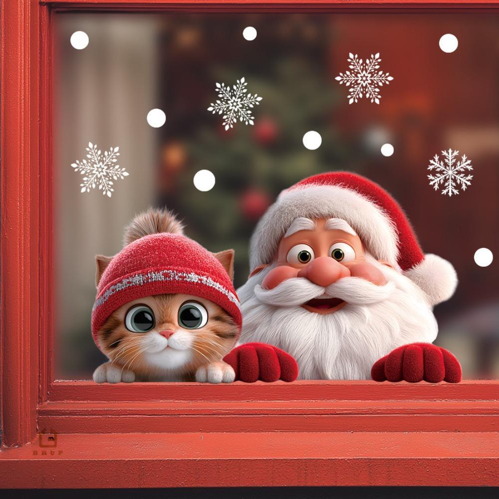 2pcs Christmas Window Clings S - Snowflake Window Decal reseña y precio