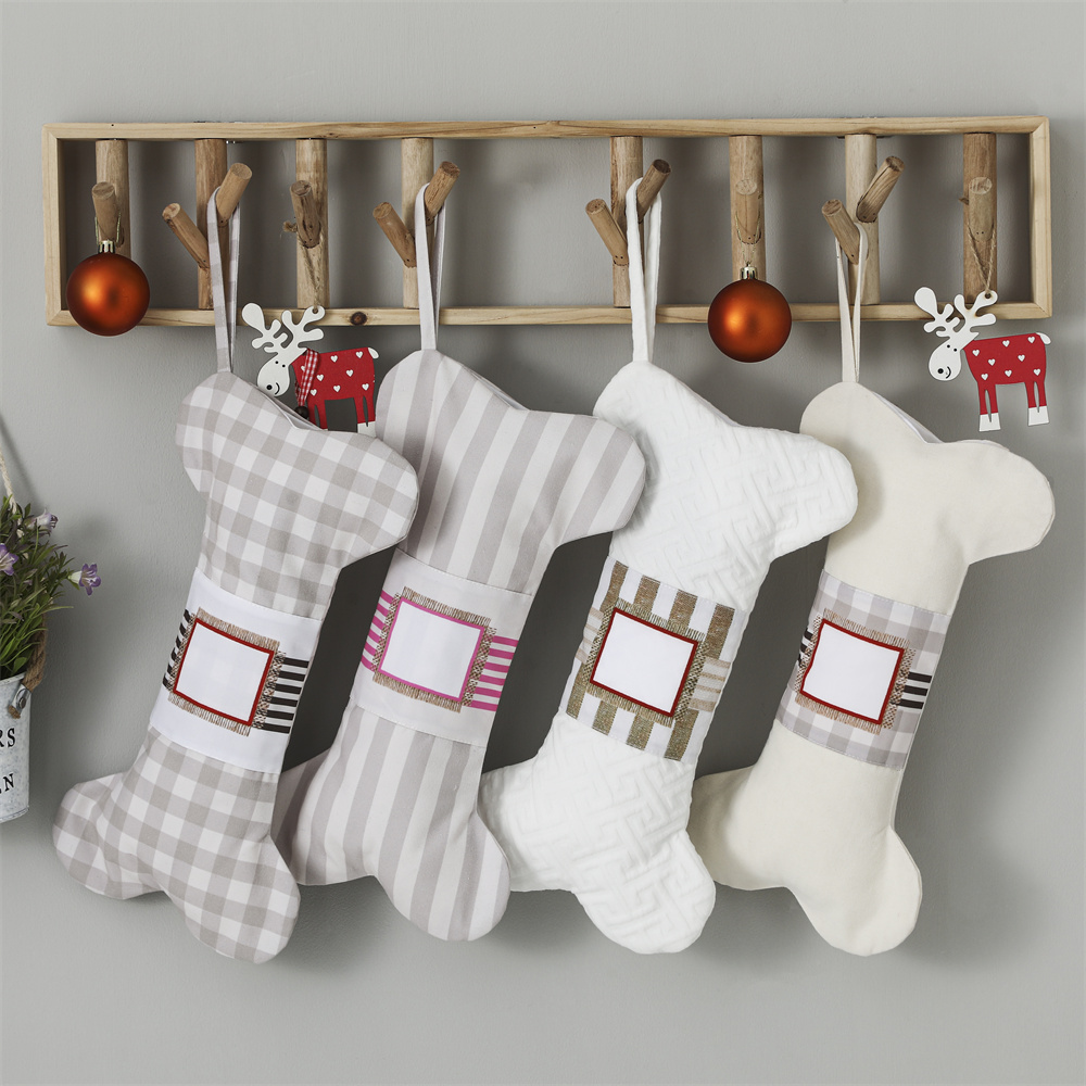 Plaid Pet Christmas Stocking F - Christmas Stocking Hanging reseña y precio