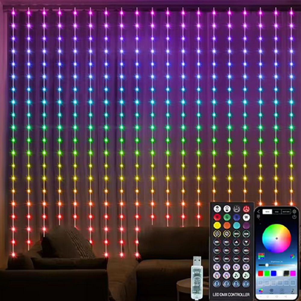 3M RGB Smart LED Curtain Light - Led Fairy String Lights reseña y precio