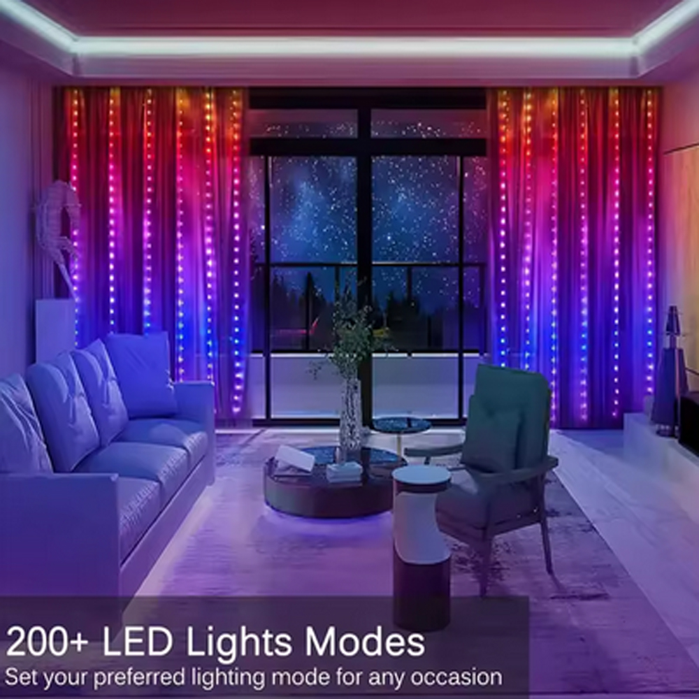 3M RGB Smart LED Curtain Light - Led Fairy String Lights reseña y precio