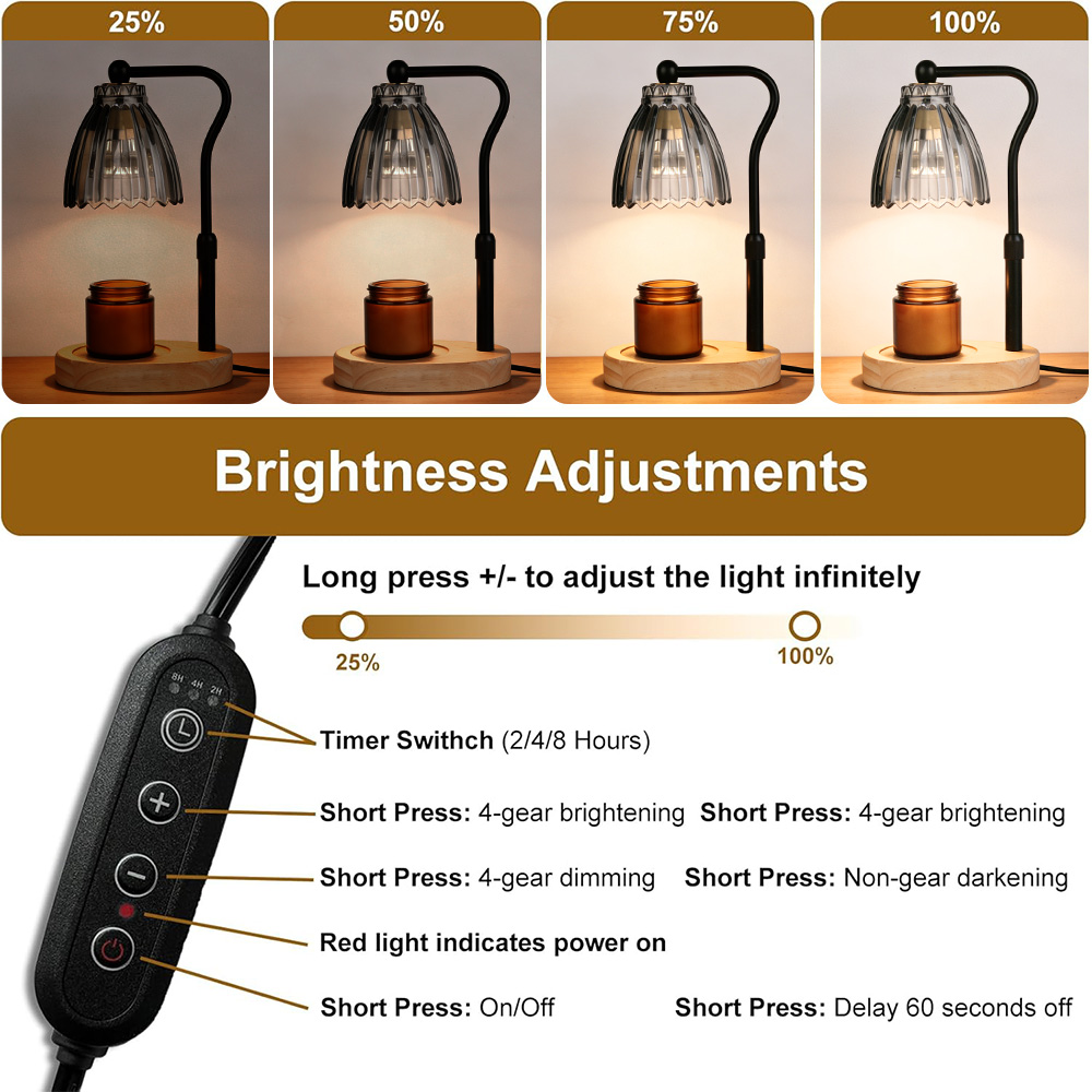 Candle Warmer Lamp with Timer  - Holiday Candle Set reseña y precio