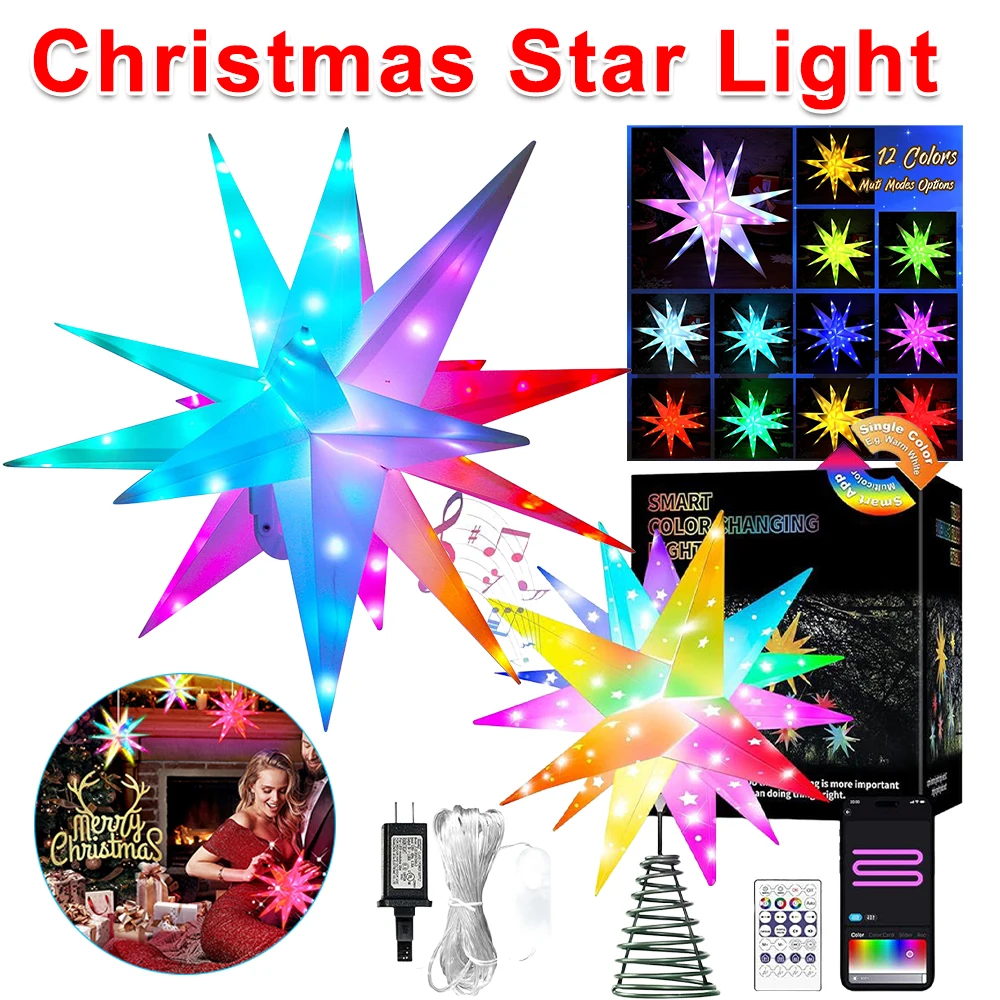 25/40/50/60CM Christmas Star L - Star Tree Topper reseña y precio