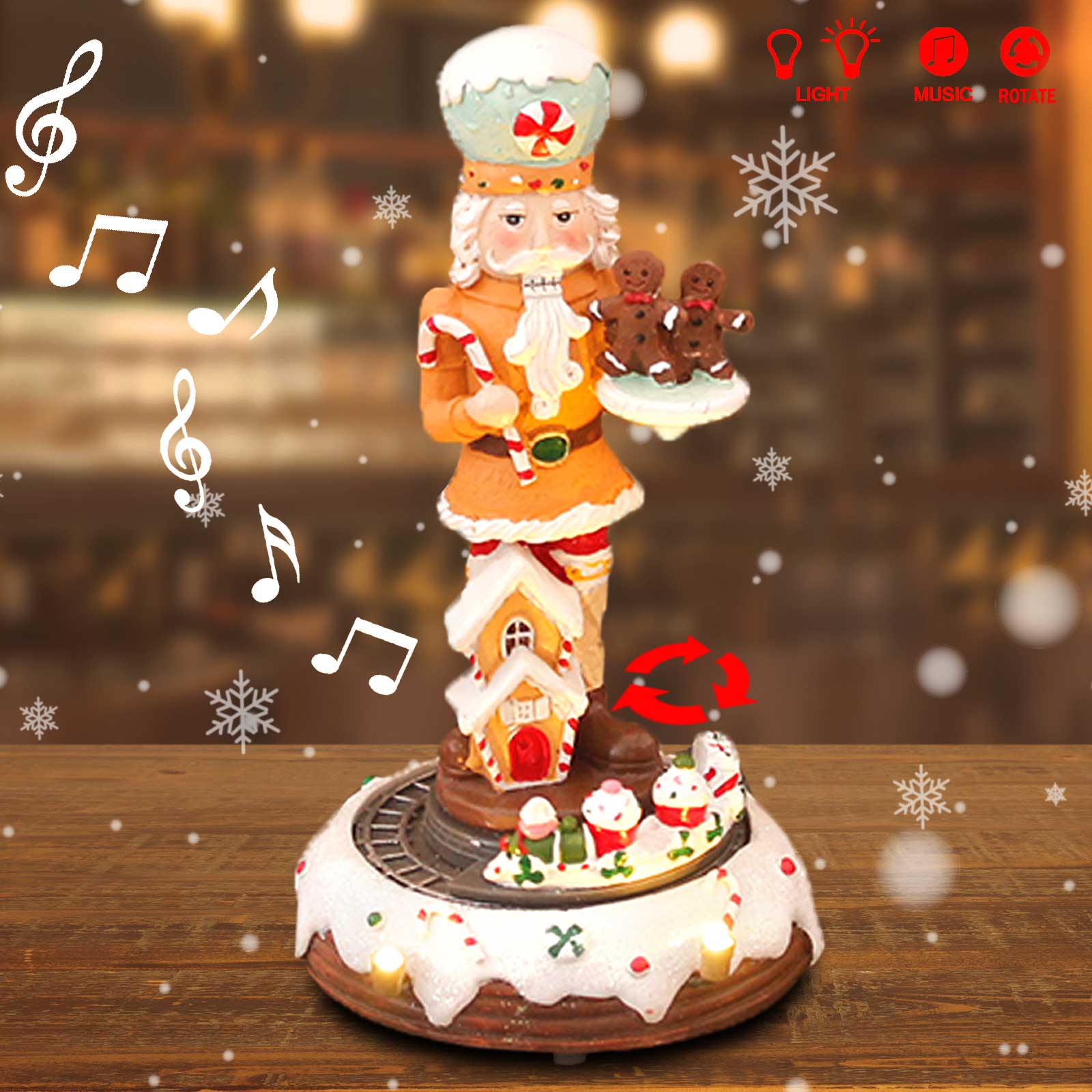 Christmas Gingerbread Nutcrack - Nutcracker Figurine reseña y precio