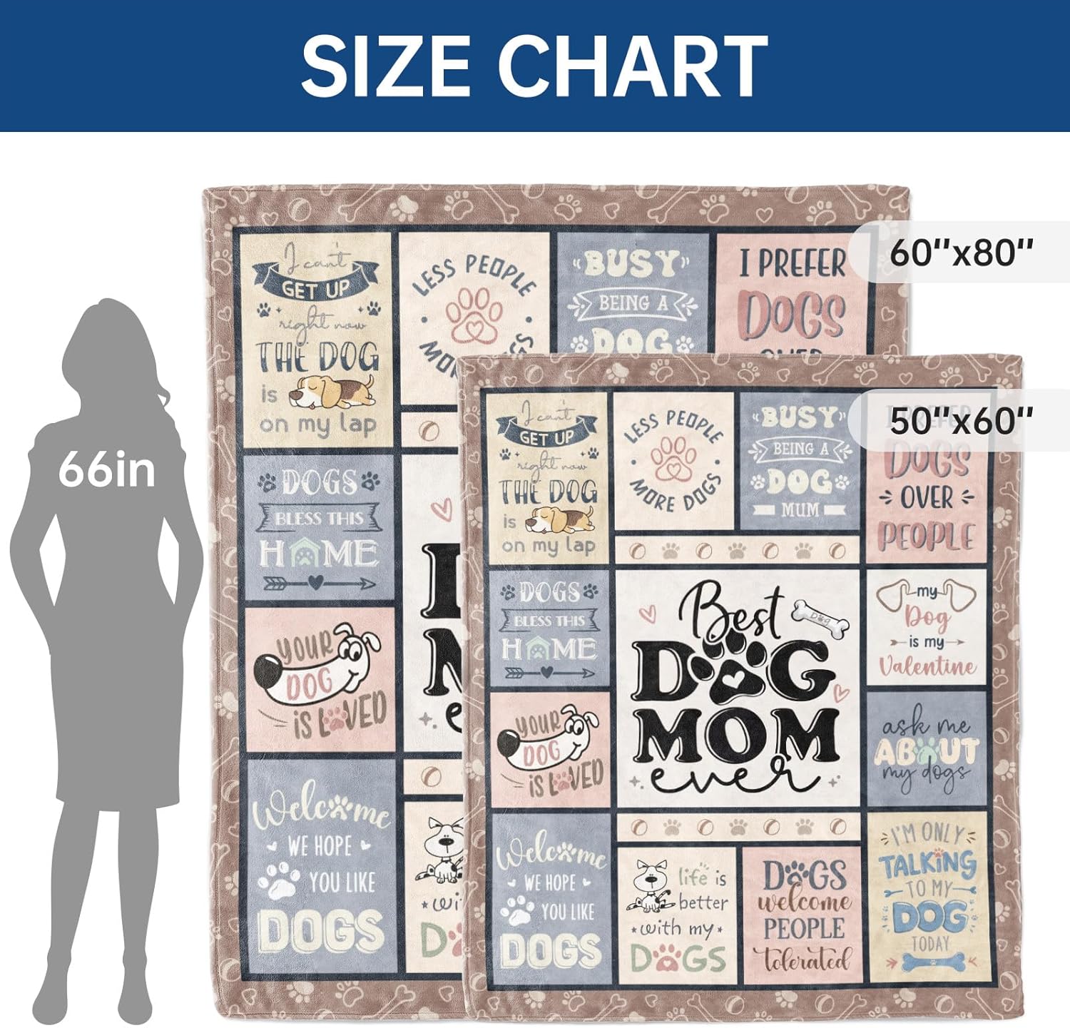 Best Dog Mom Blanket – Cozy Th - Christmas Throw Blanket reseña y precio