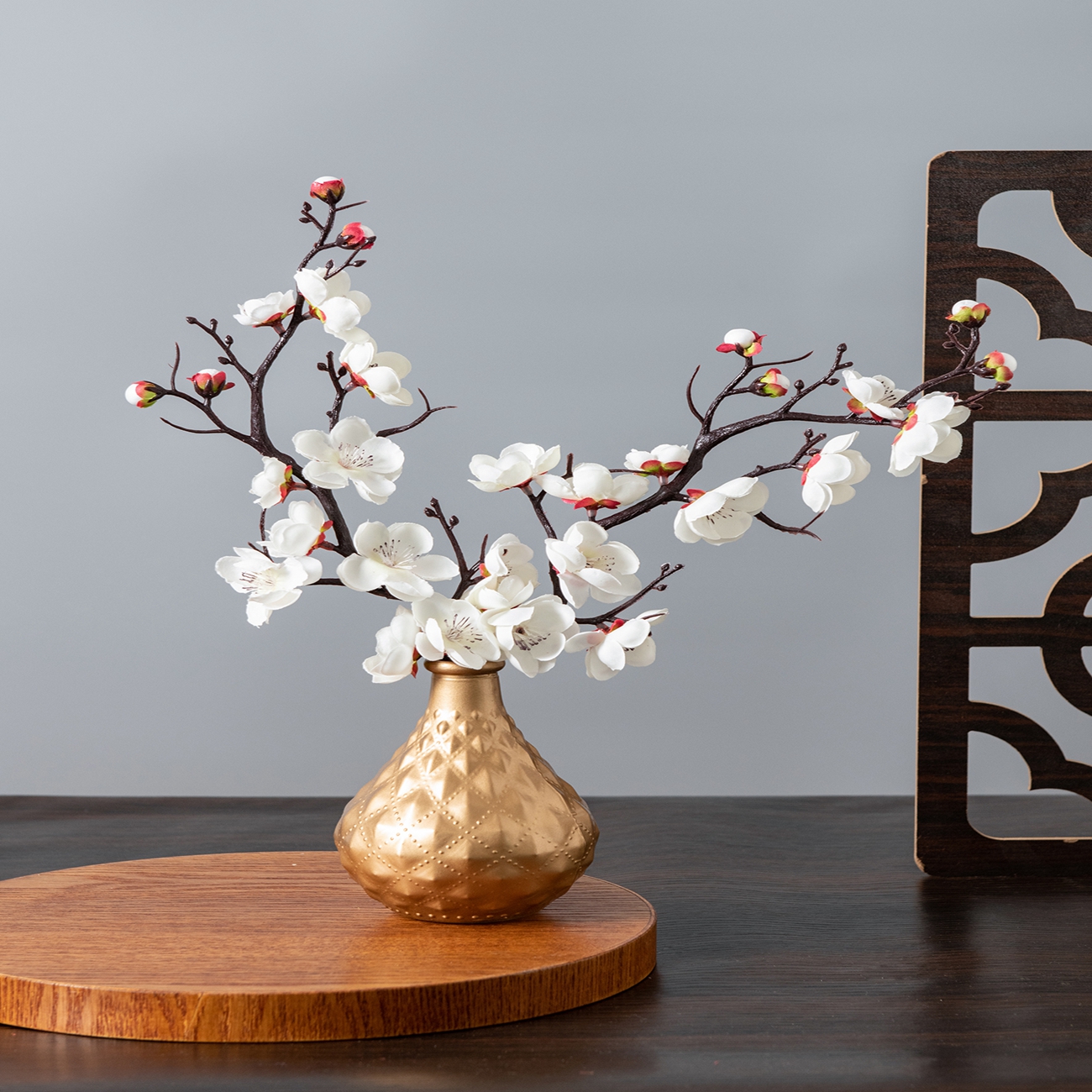 Artificial Flower Spring Plum  - Christmas Wreath Fake reseña y precio