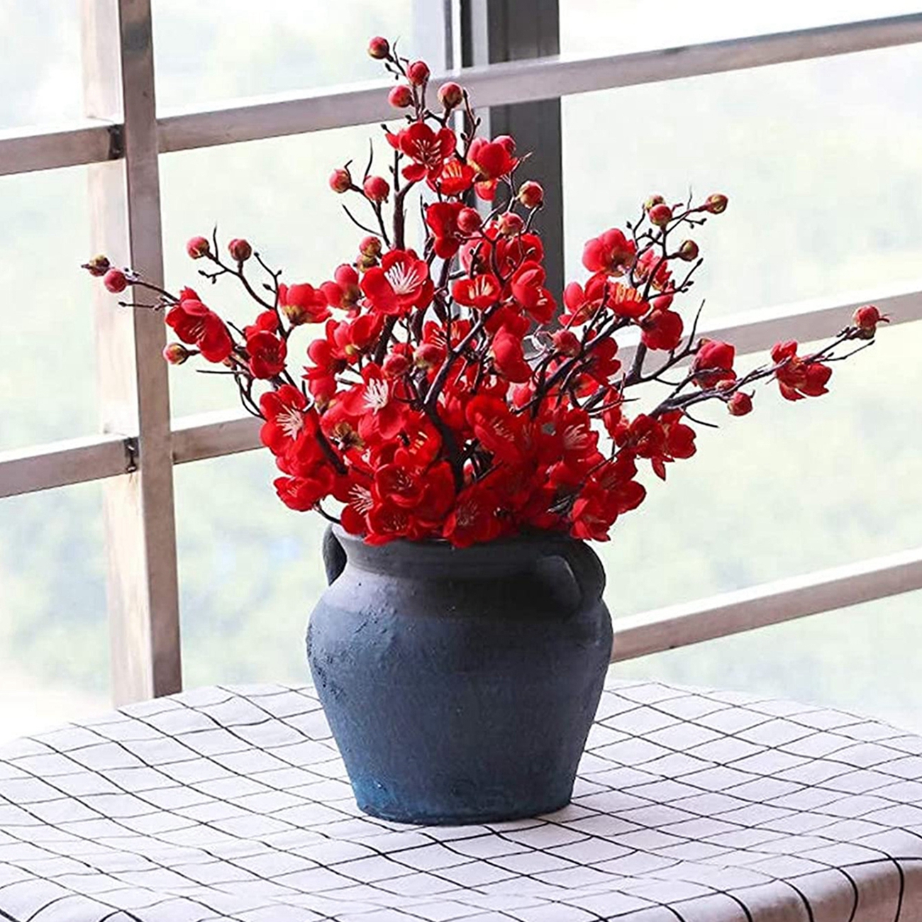 Artificial Flower Spring Plum  - Christmas Wreath Fake reseña y precio