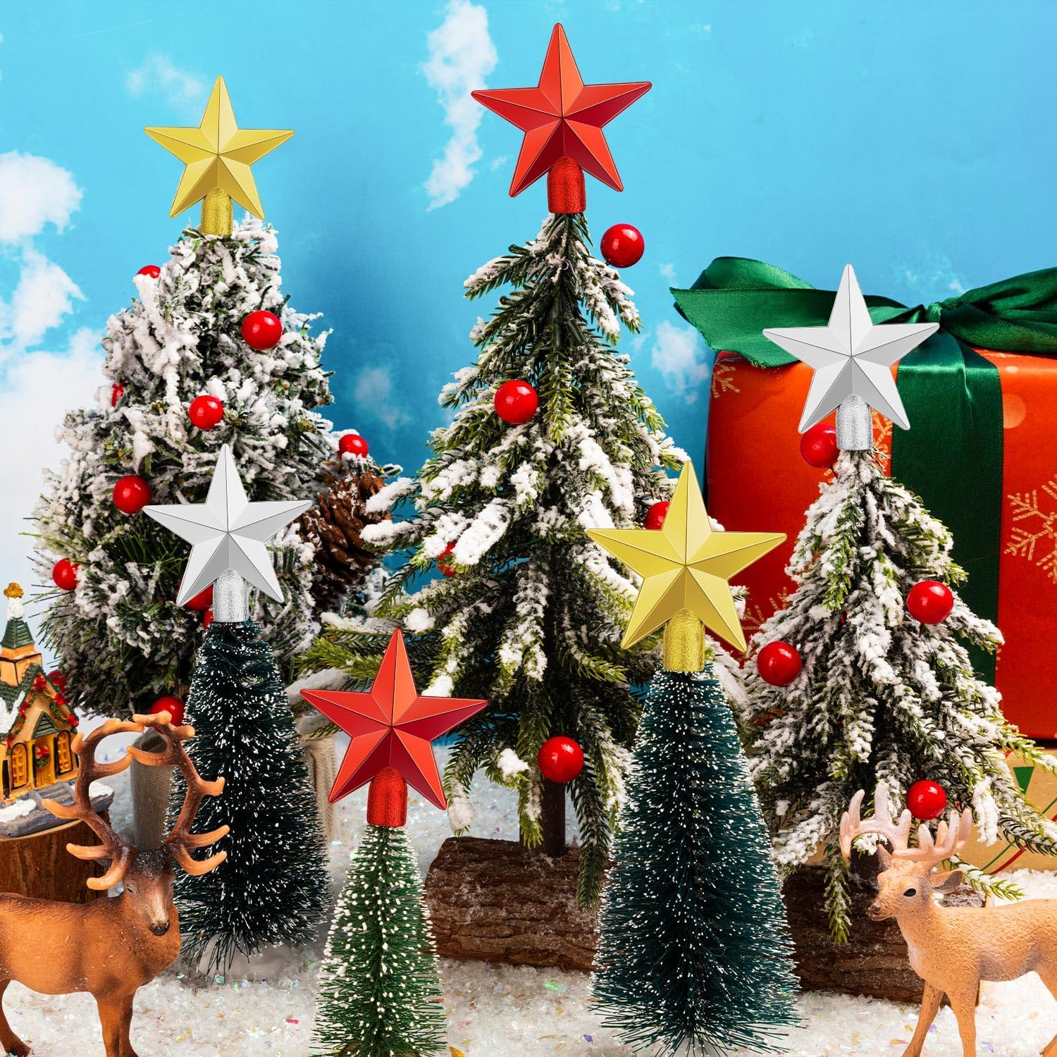 Mini Christmas Tree Topper Sma - Star Tree Topper reseña y precio