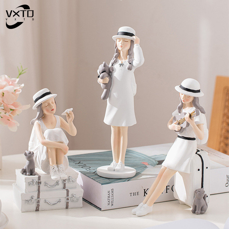 Creative Nordic Cute Girl Resi - Nutcracker Figurine reseña y precio