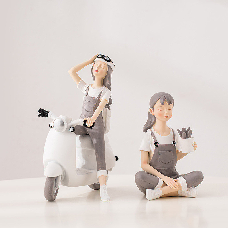 Creative Nordic Cute Girl Resi - Nutcracker Figurine reseña y precio