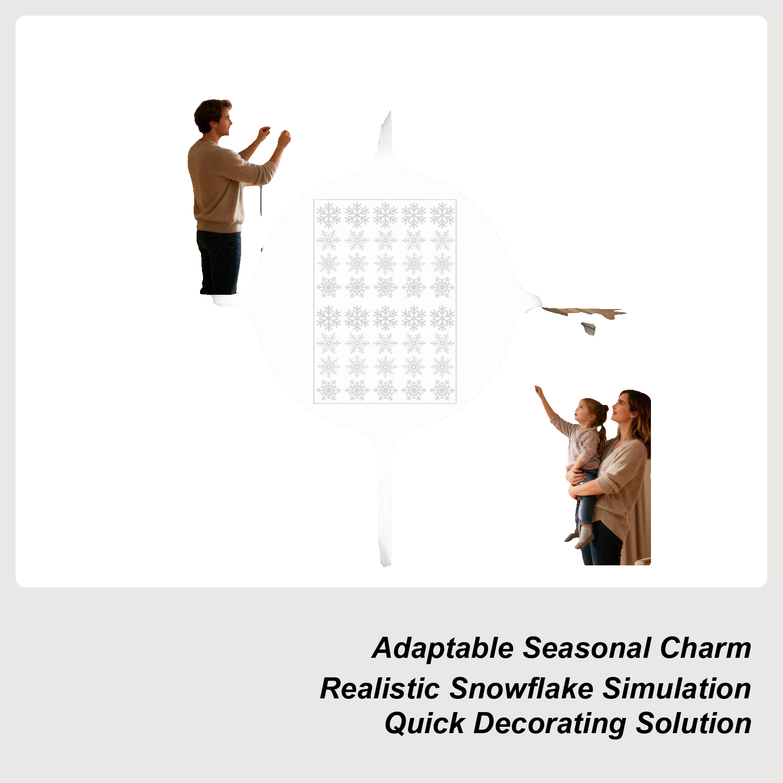 Snowflake Window Clings Christ - Snowflake Window Decal reseña y precio