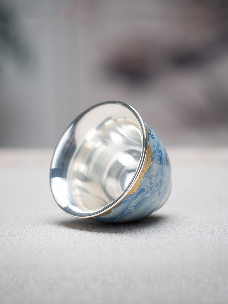 Porcelain wrapped silver cup,  - Gift Box Wrap Set reseña y precio