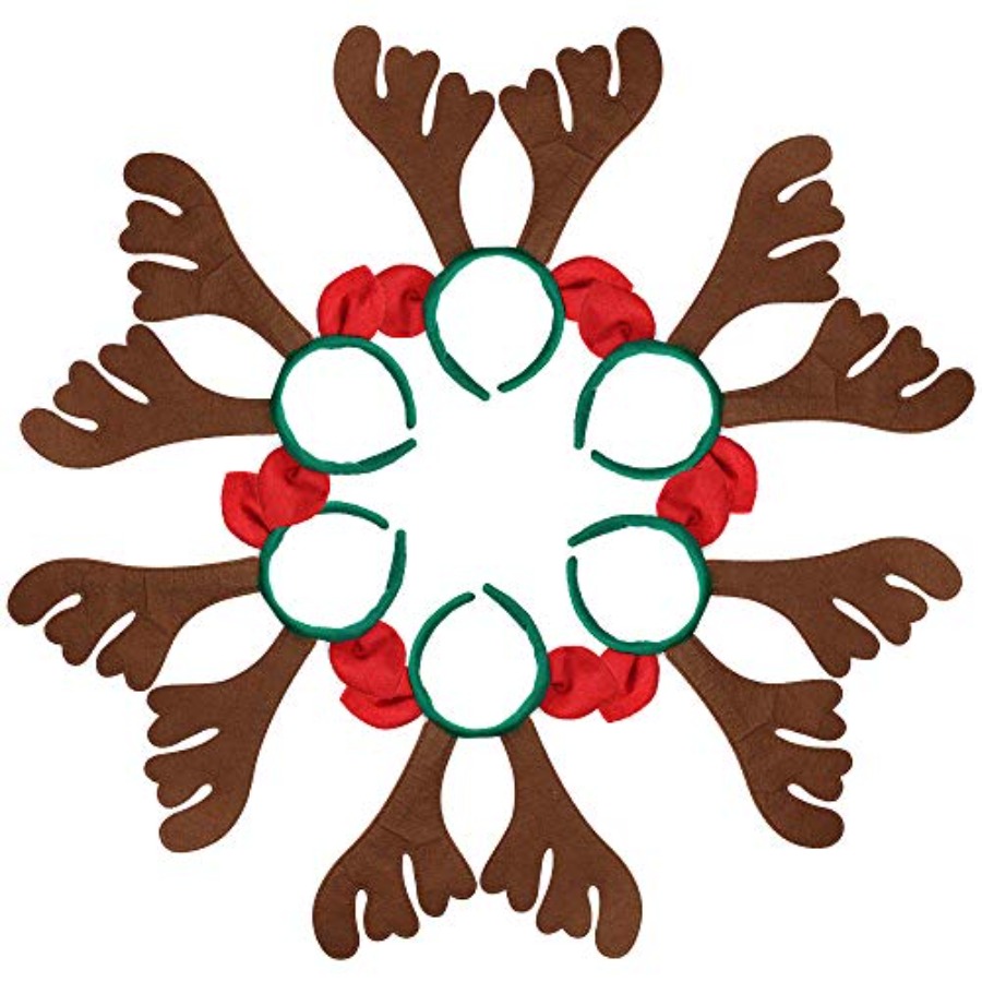 Max Fun 12Pcs Christmas Reinde - Reindeer Antlers Headband reseña y precio