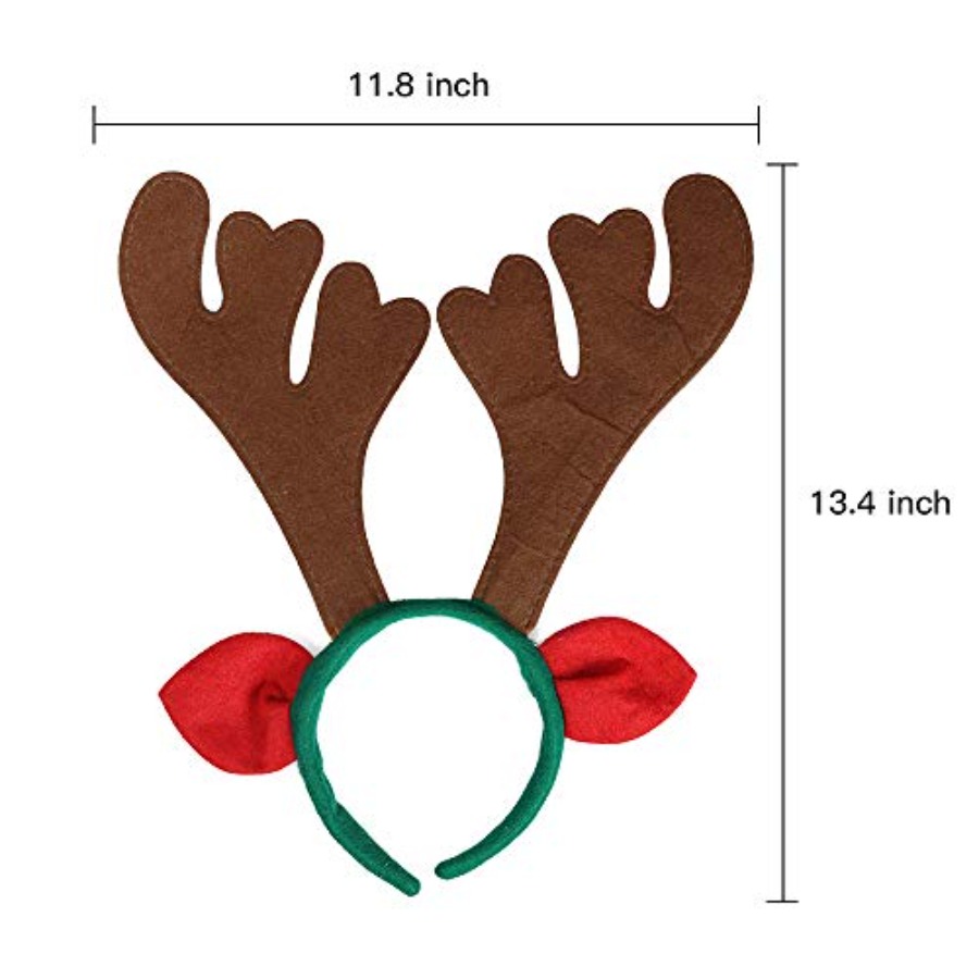 Max Fun 12Pcs Christmas Reinde - Reindeer Antlers Headband reseña y precio