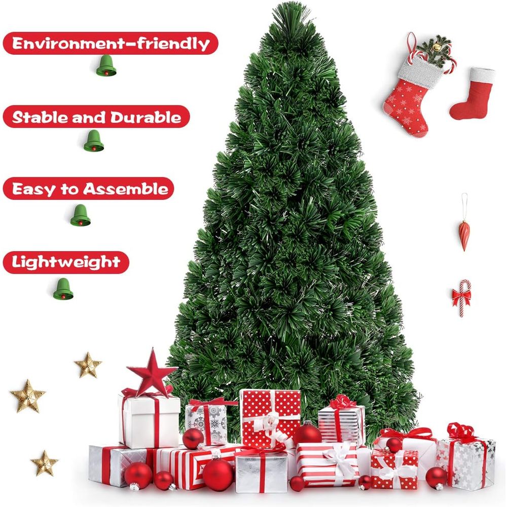 6ft Pre-Lit Artificial Christm - Christmas Tree Artificial reseña y precio