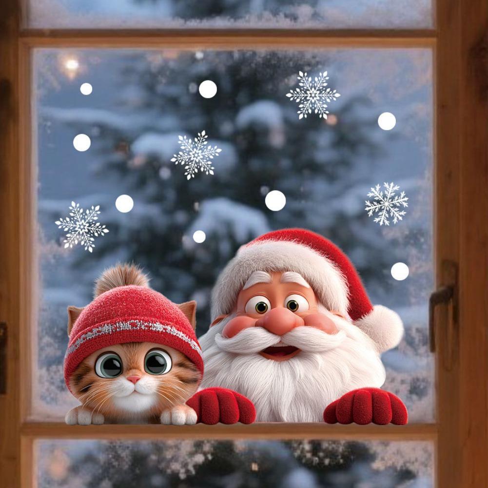 Christmas Window Door Mirror S - Snowflake Window Decal reseña y precio